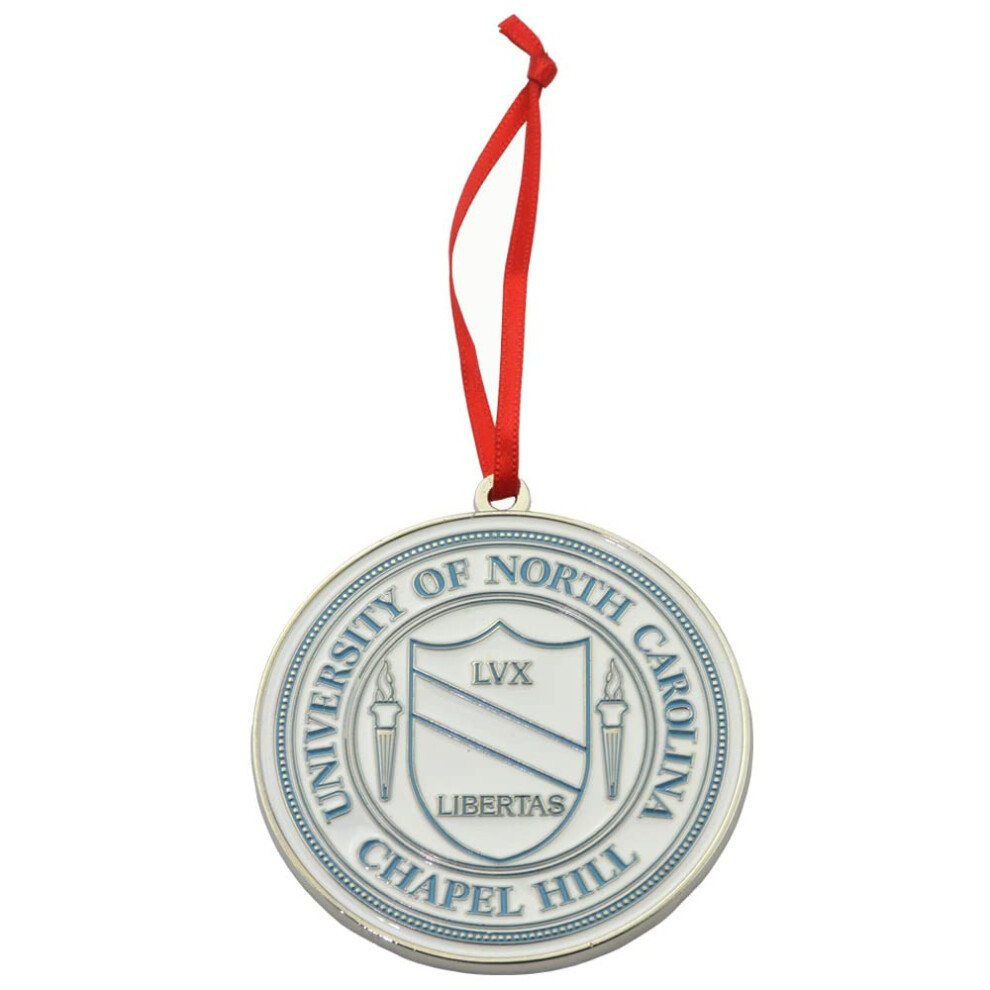 North Carolina Tar Heels University Siegel Metall Weihnachtsornament-image