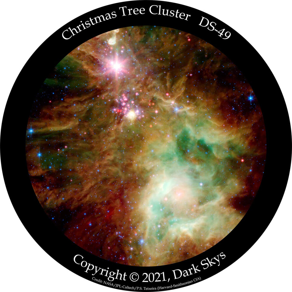 Disco Estelar De La Nebulosa Del Rbol De Navidad Dark Skys HS-49 Para El Flujo Homestar-image