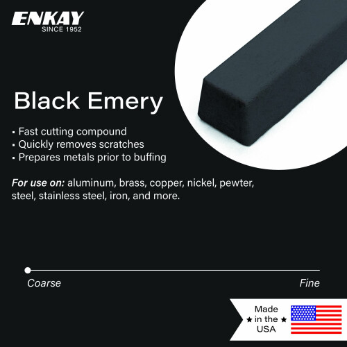 Papa John'S Toolbox 152-BL Enkay 4 oz. Black Emery Compound kardad 2