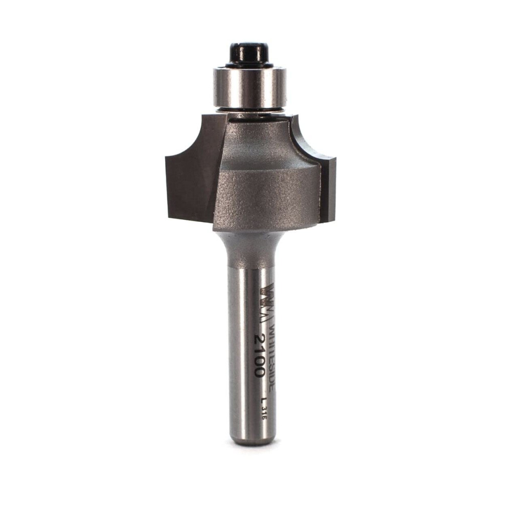 Whiteside Router Bits 2100 Round Over And Beading Bit With Ball Bearing 844278021004