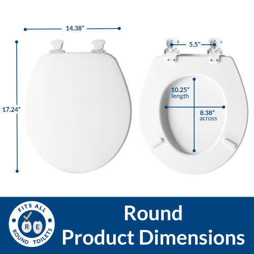 Bemis glise 540EC 000 Rond Durable Bois    maill    Blanc 2
