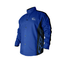 Giacca da saldatore Revco unisex per adulti a maniche lunghe BSX da uomo, taglia 2XL, blu reale, XX-Large US