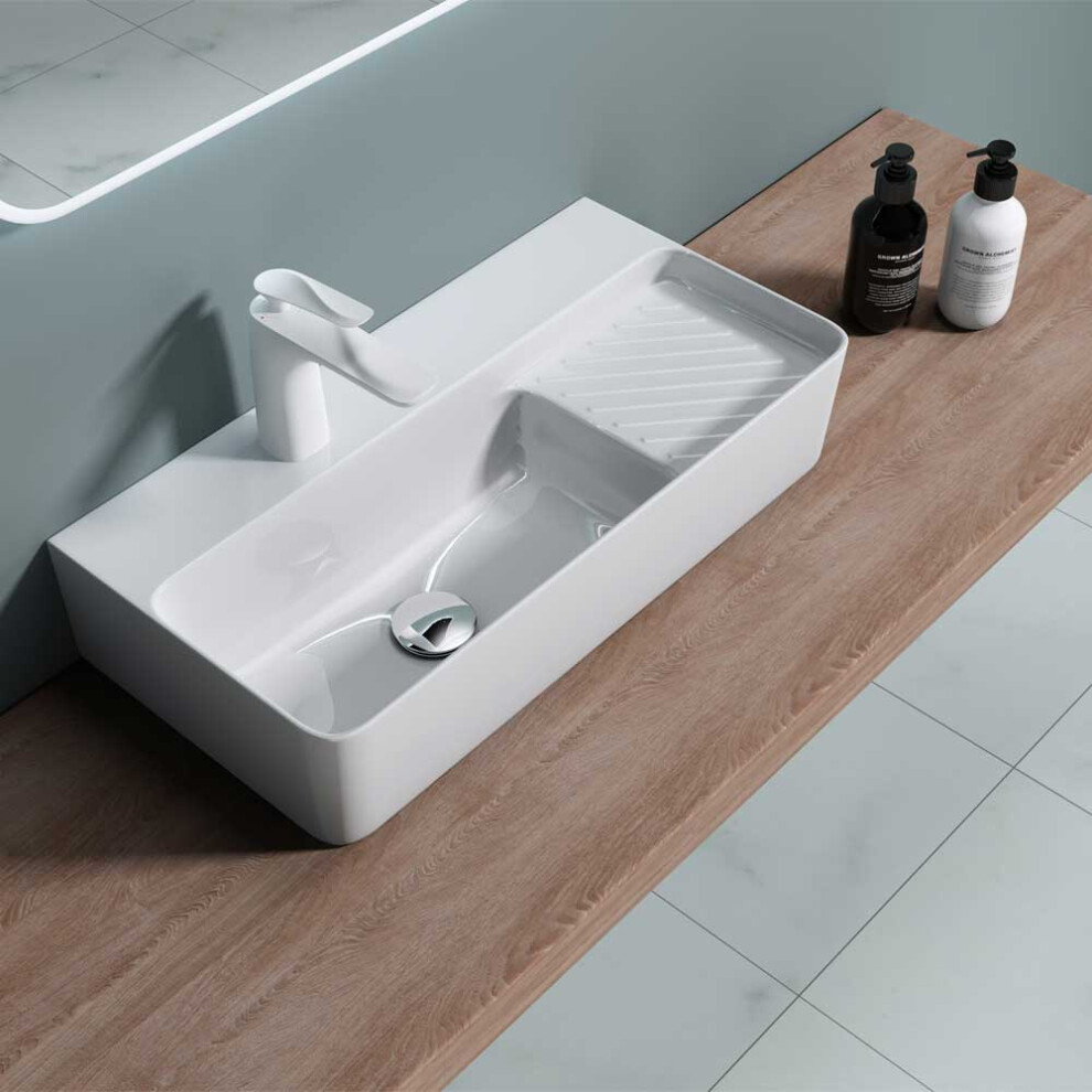 Durovin Wall Hung/Counter Top Ceramic Basin - 450 X 305Mm 5060724230515
