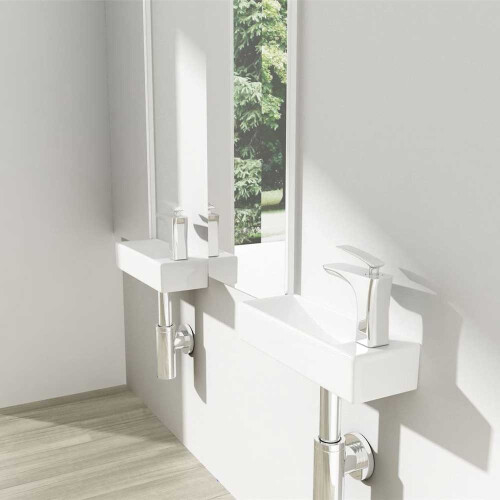 Durovin Wall Hung Mini Ceramic Cloakroom Washing Basin 2