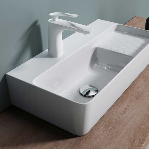 Durovin Wall Hung/Counter Top Ceramic Basin -  450 x 305mm 1
