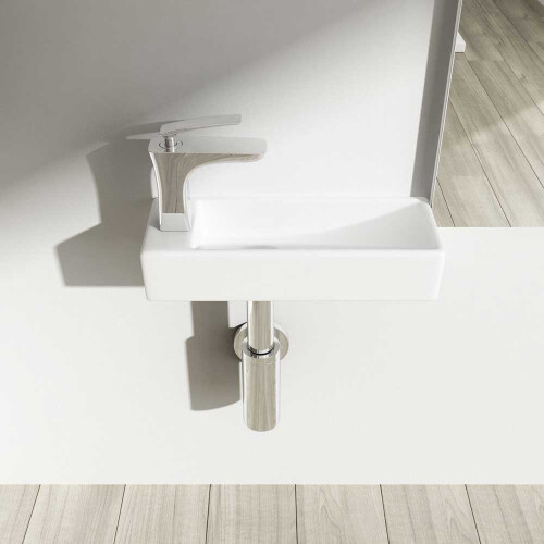 Durovin Wall Hung Mount Mini Ceramic Cloakroom Washing Basin 1