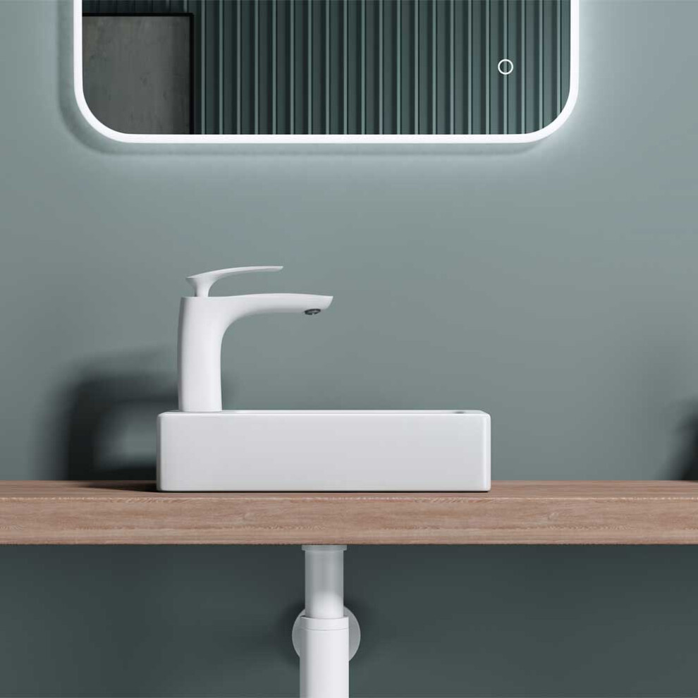 Db-Durovin-Bathrooms Durovin Wall Hung/Countertop Cloakroom Basin -370 X 180 X 90Mm (Wxdxh)