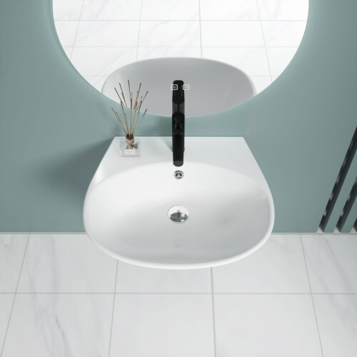 Durovin Bathrooms Ceramic Basin Wall Hung Bathroom Sink 1