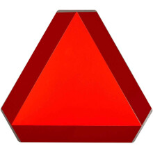 Brady Langzaam Rijdend Voertuig Bord, 14" Hoog x 16" Breed, Staal, Reflecterend Oranje en Rood - 57894