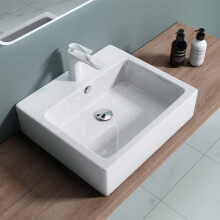 Durovin Ceramic Wall Hung or Counter Top Basin - 530 x 410mm (WxD)
