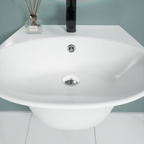 Durovin Bathrooms Ceramic Basin Wall Hung Bathroom Sink 2
