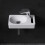 Durovin Compact Ceramic Wall Hung Sink Cloakroom Hand Washing Basin 1