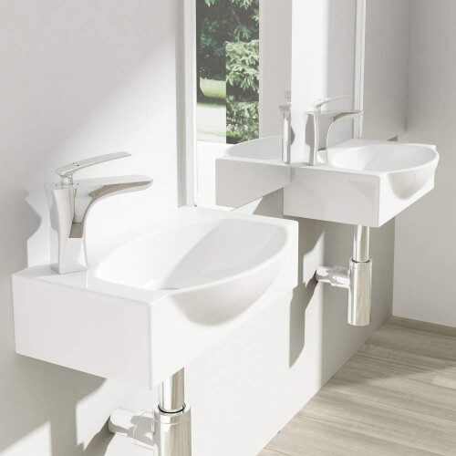 Durovin Compact Ceramic Sink - Wall Hung Mount Cloakroom Basin 1