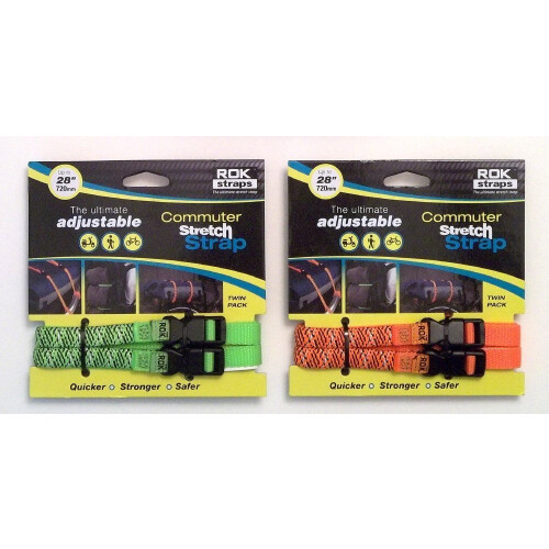 Odblaskowe, regulowane paski ROK Straps – pomarańczowe 2