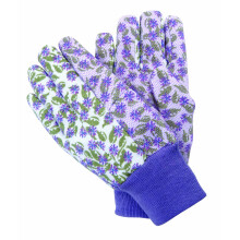 MAGID BE188T Bella blomsterprint prikket jersey havehandske