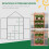 Outsunny Outsunny 80x47x138cm Wood Cold Frame Greenhouse for Plants PC Board Orange 13