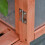 Outsunny Outsunny 80x47x138cm Wood Cold Frame Greenhouse for Plants PC Board Orange 14