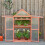 Outsunny Outsunny 80x47x138cm Wood Cold Frame Greenhouse for Plants PC Board Orange 1