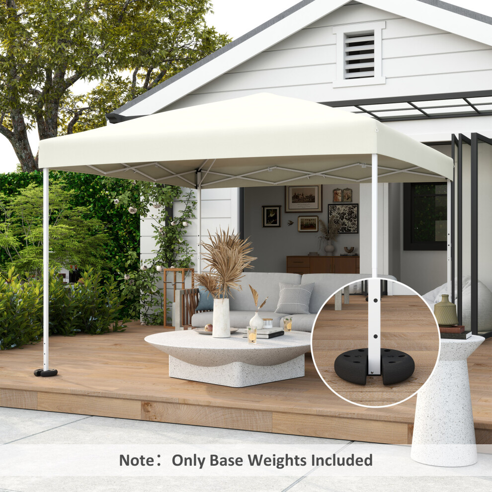 Outsunny Tent Weight Base 4Pcs Gazebo Foot Leg Pole Anchor Weights Marquee