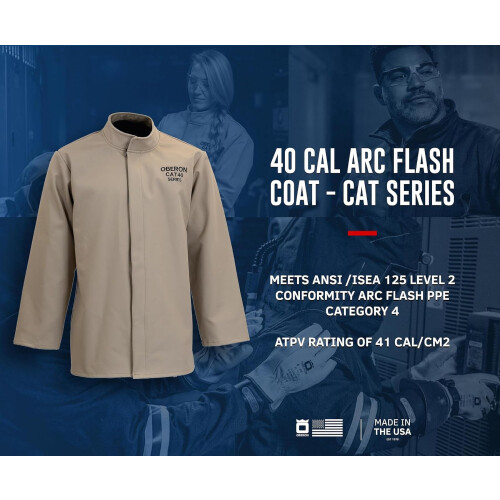 OBERON Arc Flash Coat - 40 CAL - SERIE CAT 1