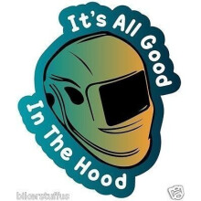 Alt godt i denne h?tte Svejser Svejsehjelm Sticker Hard HAT Sticker