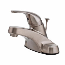 Pfister LG142800K Pfirst Series Single Control 4 Inch Centerset Bathroom Faucet in Brushed Nickel Water-Efficient Model