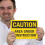 """"Caution - Area Under Construction"""" Sign by SmartSign | 7"""" x 10"""" 3M Reflective Aluminum 4