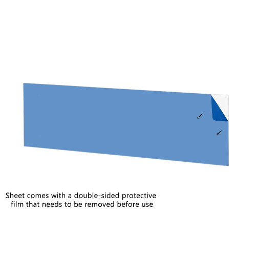 Clear Acrylic Plexiglass Sheet - 1/8"""" Thick Cast - 6"""" x 24"""" 2