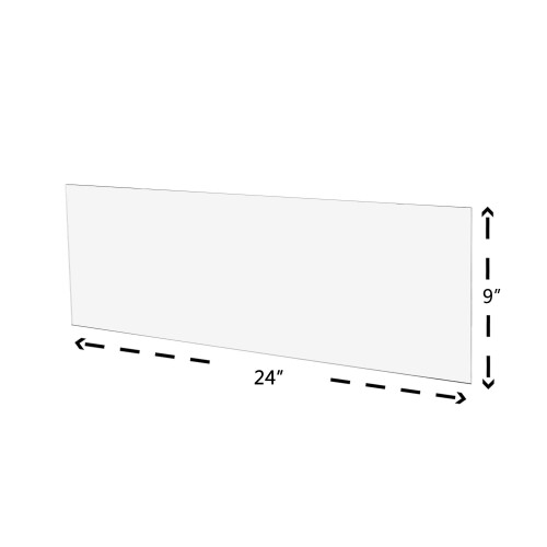 Clear Acrylic Plexiglass Sheet - 1/8"""" Thick Cast - 9"""" x 24"""" 1