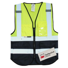 Salzmann Multi-Pocket biztonsgi mellny - Fnyvisszavero, jl lthat mellny - 3M fnyvisszavero anyagbl kszlt
