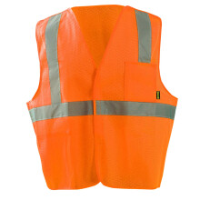 Bezpecnostn    vesty OccuNomix unisex pre dospel   ch, sietovan   /5pt Breakaway, oran   ov   , velkost S, US