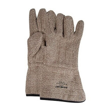 WELLS LAM. 636HRL Wells Lamont Jomac Extra schwere, gef tterte und wei e Frottee-Hitzeschutzhandschuhe mit Stulpenmanschette, XL, Braun (12er-Pack)