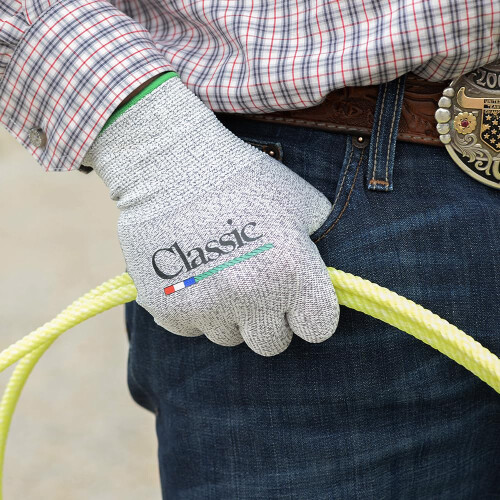 Classic Rope Breathable High Performance Roping Gloves Touchscreen Compatible 6 Pack  White  Kid 1