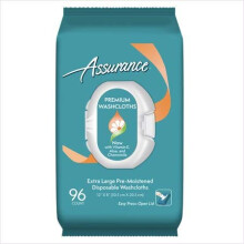 Assurance-esikosstutetut eritt   in suuret kertak   ytt   iset pesulaput 96 ct (2 pakkausta 96 kappaletta)