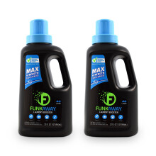 FunkAway Laundry Detergent Booster 32 oz. 2 csomag eltvoltja az extrm beszorult szagokat s foltokat az Activewear sportruhzatbl.