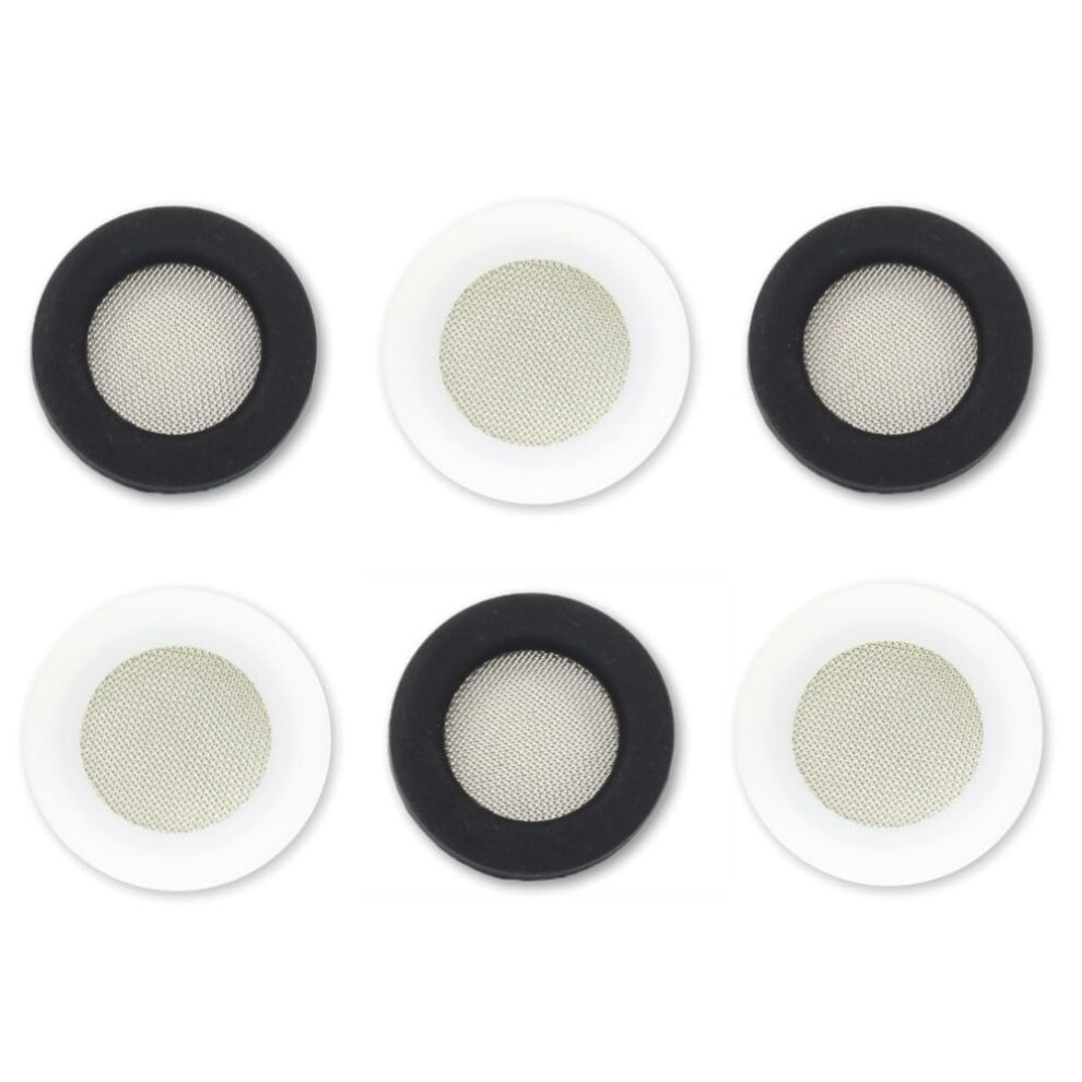 Black 20 Pcs Silicone Washer Silicone Filter Gasket For Shower Head Water Tap Faucet (White & Black 6 Pcs) 634806434242