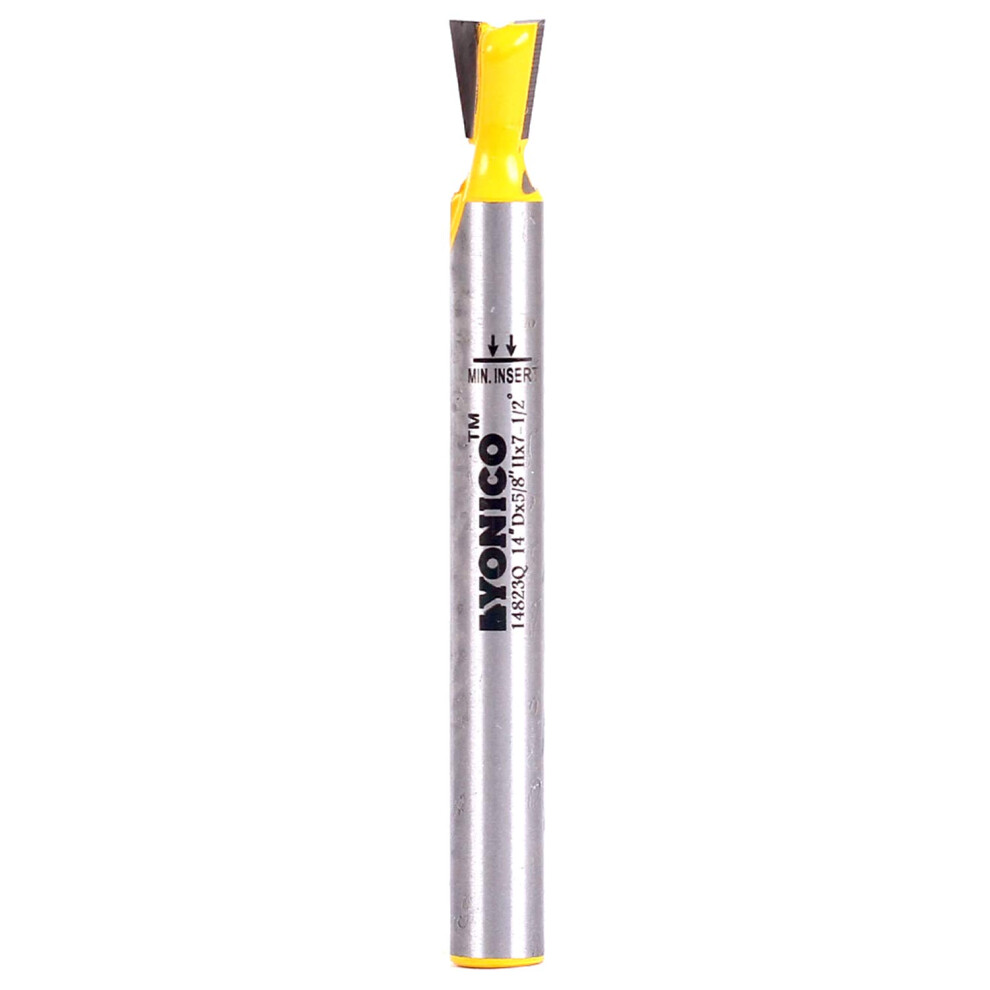 Yonico Dovetail Router Bit 7.5 Degree X 1/4-Inch 1/4-Inch Shank 14823Q 603915009139