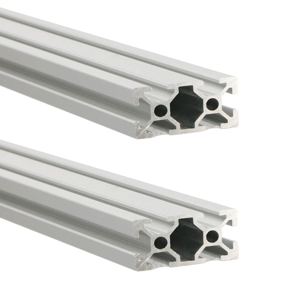 Silver 2040 Aluminum Extrusion Profile European Standard Linear Rail 2040 Aluminum Profile Frame Machine DIY 3D Printer Workbench CNC (400mm) 2PCS
