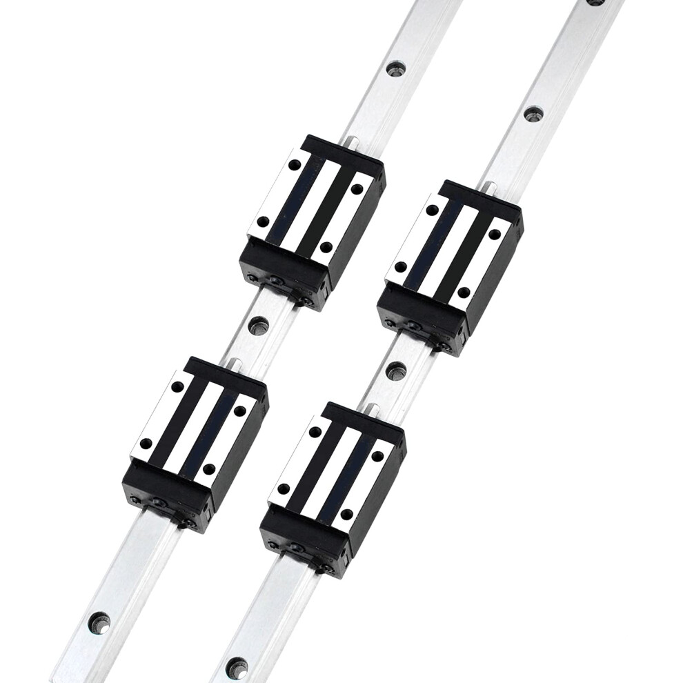 2 Szt. 600Mm HGR20 HGH20 Liniowa Szyna Slizgowa Z 4 Szt. HGH20CA Blokowy Wzek Do Maszyny Cnc I Majsterkowania-image