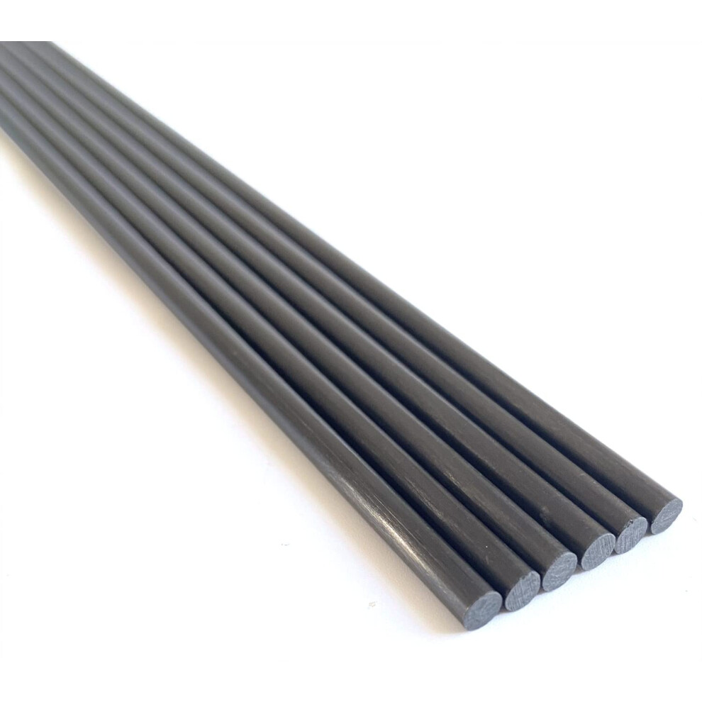 Barre In Fibra Di Carbonio Da 3 Mm X 42 Cm, Tubi Solidi In Fibra Di Carbonio (Pultrusione), 2/4/5 Mm Disponibili (6 Pezzi)-image