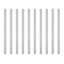 DYWISHKEY 10 kusov hliníkových tycí 5,0 mm x 100 mm, kovových tycí s plným hriadelom, sústružníckych tycí na výrobu domácich majstrov.