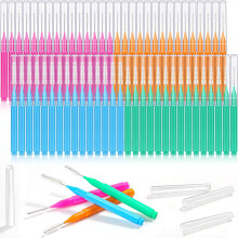 Cepillos interdentales Modacraft (120 unidades, 4 tama   os), palillos de dientes con cerdas suaves y cabezales de hilo flexibles de 360 grados, ki