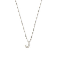 Kendra Scott Pr vesok s p smenom J pre eny M dne perky Rhodiovan mosadz Rhodiovan kovov p smeno J