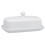 HIC Kitchen Butter Dish with Lid  Fine White Porcelain 1