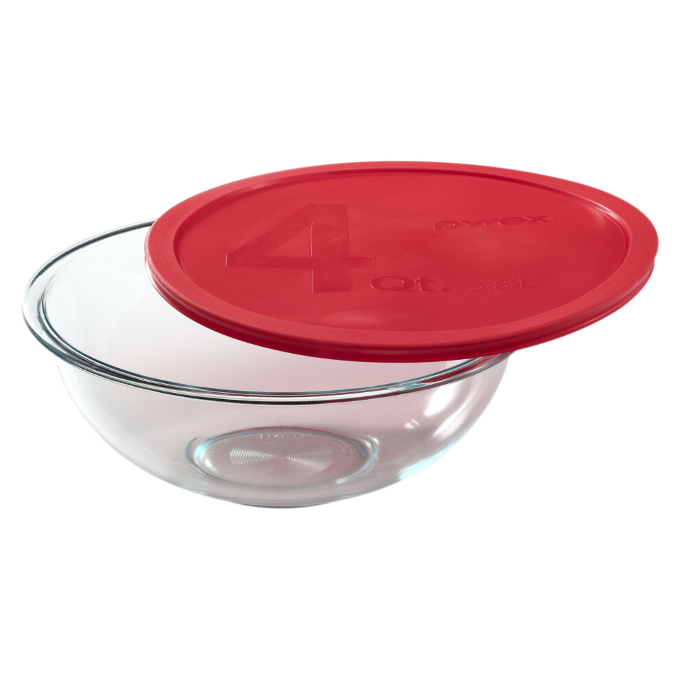 Pyrex Smart Essentials 4-Quart Glass Mixing Bowl  3.79 liters