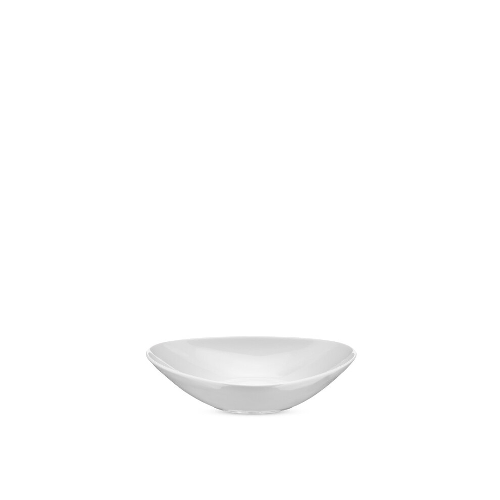 Alessi Colombina 5-3/4-Inch by 5-Inch by 10-1/4-Inch Serving Bowl shallow  White Porcelain  Set of 6-image-OPC-PGC65VN-NEW