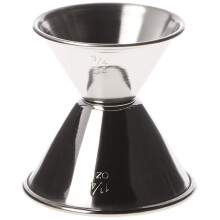 Winco Jiggers 3/4 bij 1-1/4-Ounce medium roestvrij staal