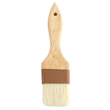 Uppdatera International WPBB-15 Flat Pastry Brush Boar Borst Brown Band 1,5""""