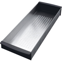 Colador Franke PX-70S Peak con Mangos Negros, Pequeño, Plata