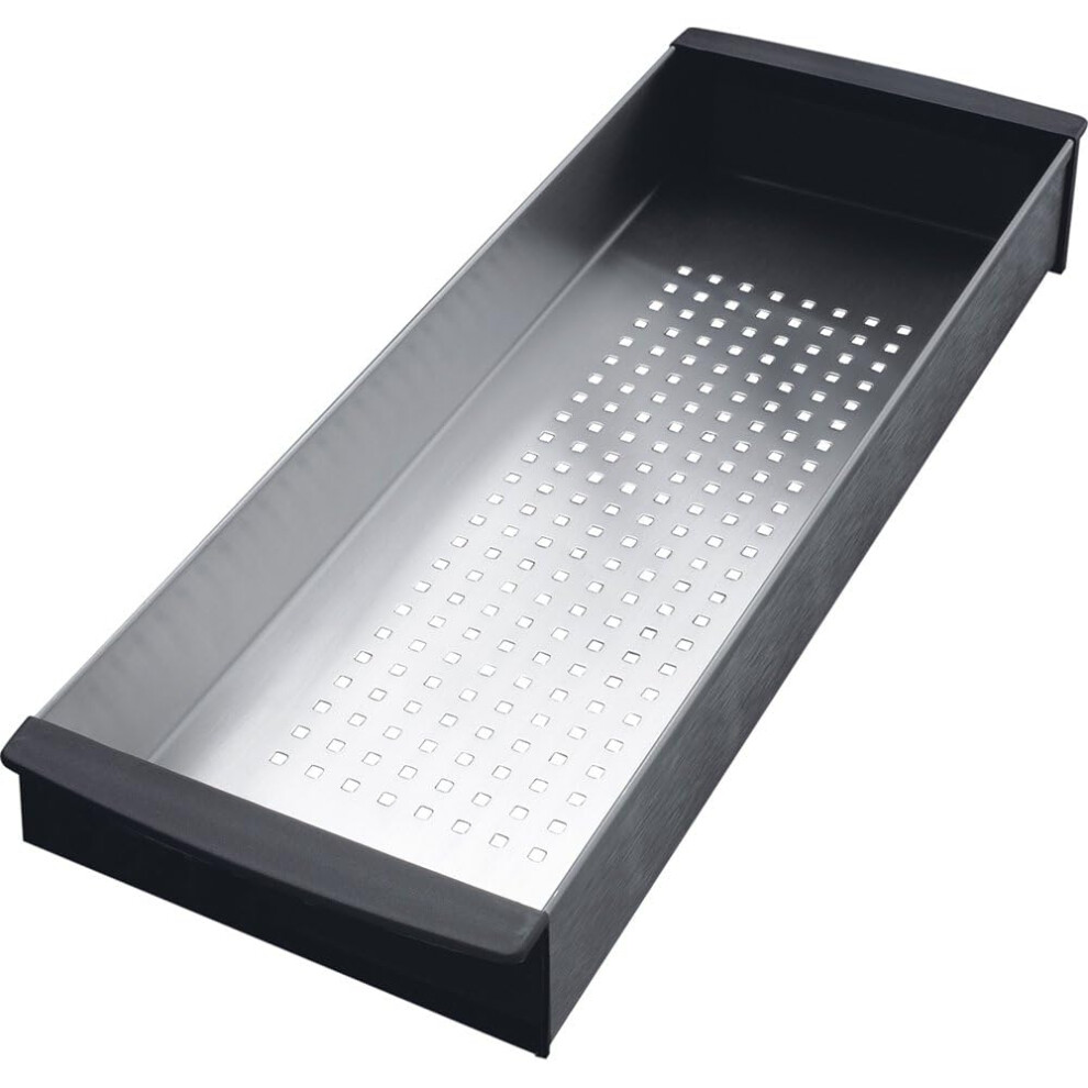 Franke PX-70S Peak Colander with Black Handles  Small  Silver